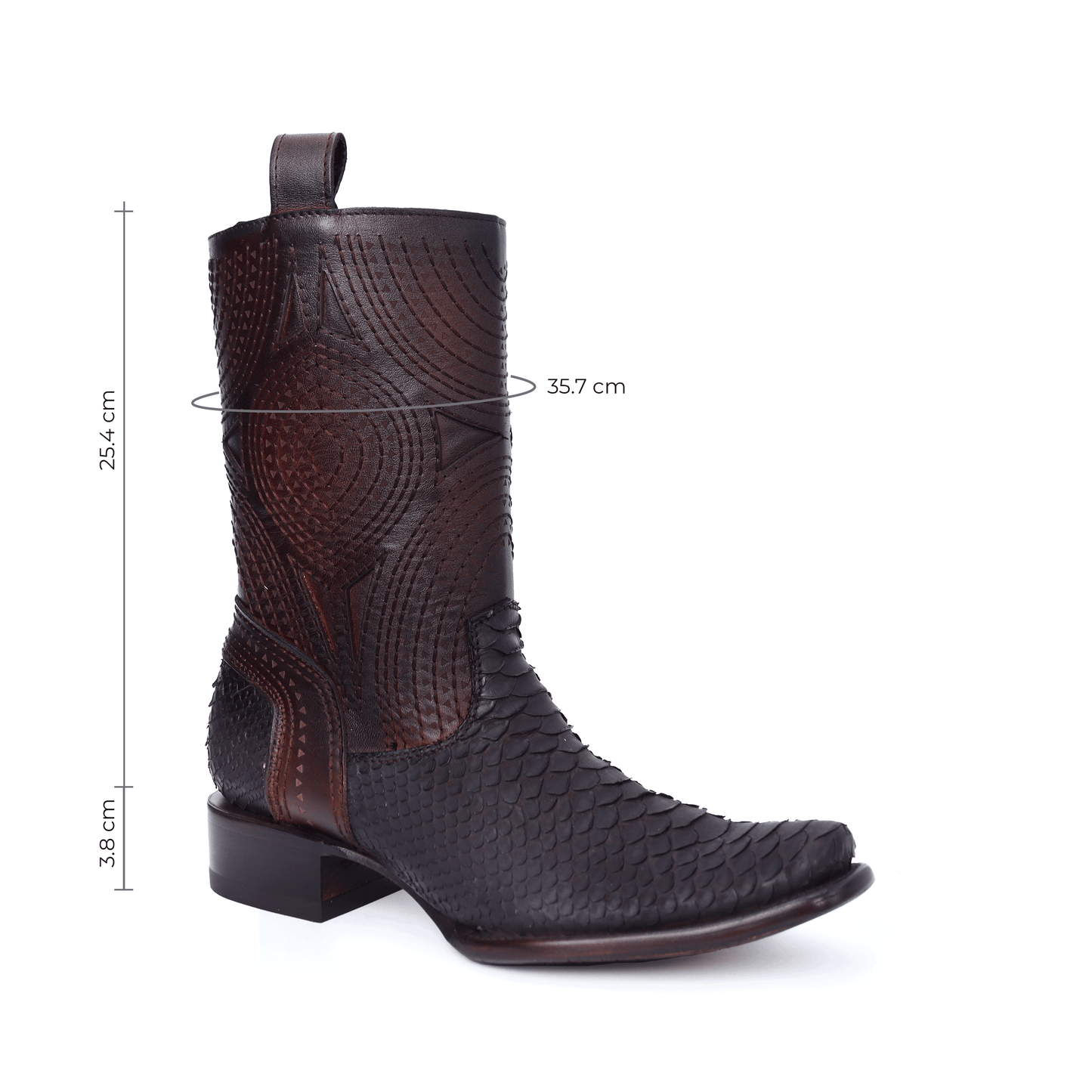 Bota Modelo Macam en Piel de Pitón Nobuk BJ114