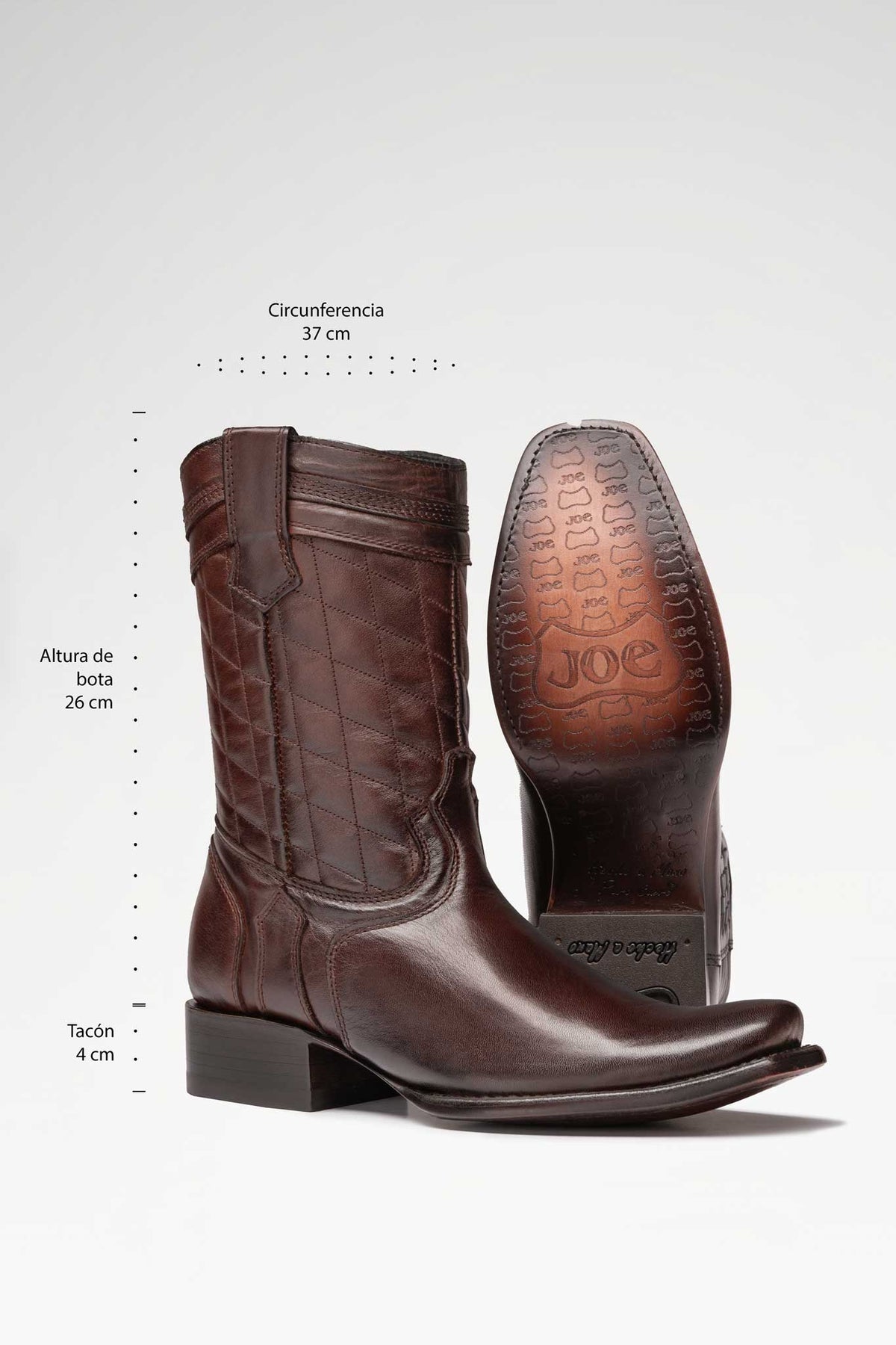 Bota de piel Hudson Plus color Chocolate