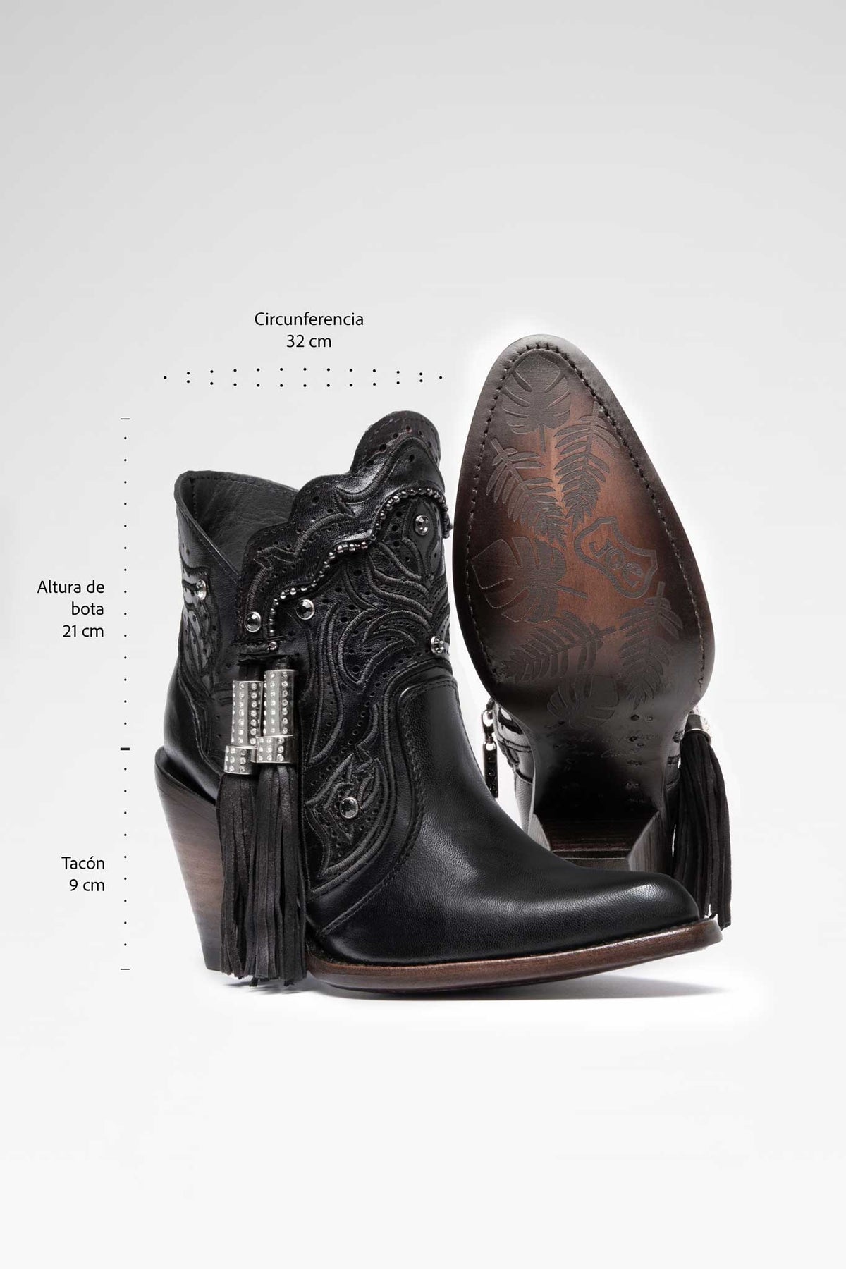 Bota Lineth Pelibuey Negro