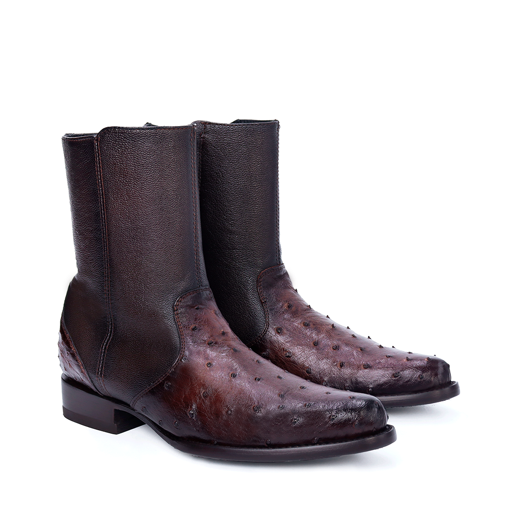 Bota Modelo Europa en Piel de Avestruz BJ109