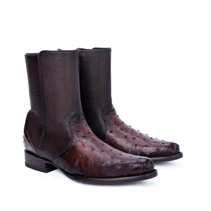 Bota Modelo Europa en Piel de Avestruz BJ109