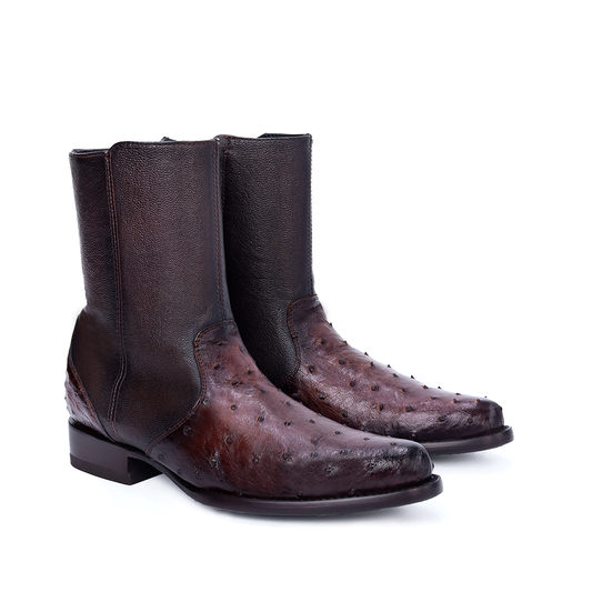 Bota Modelo Europa en Piel de Avestruz BJ109