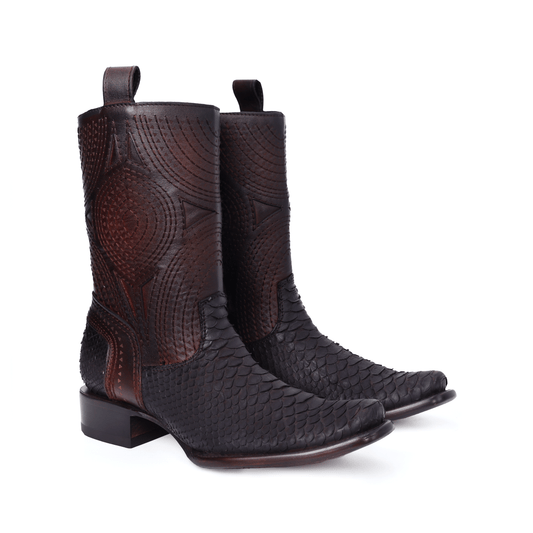 Bota Modelo Macam en Piel de Pitón Nobuk BJ114