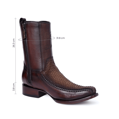 Bota modelo 8000 en Piel de Pitón Africano BJ107