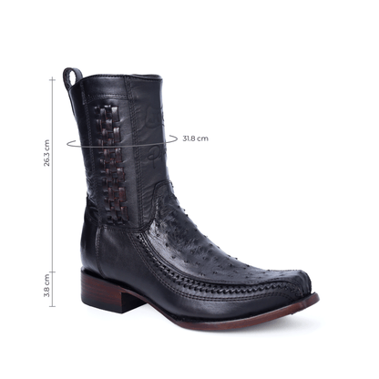 Bota modelo 8000 en Piel de Avestruz BJ108