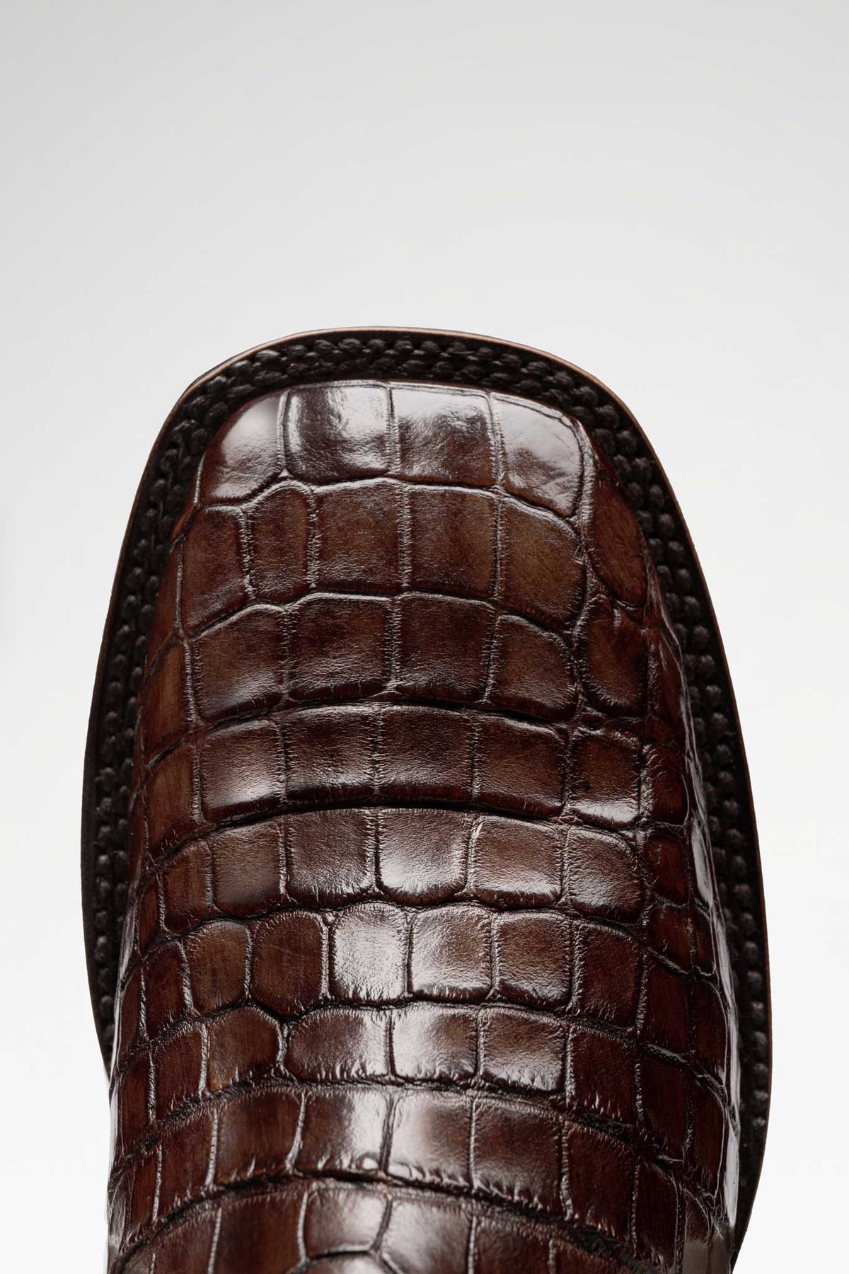 Bota Rodeo Herradura Cocodrilo Taupe