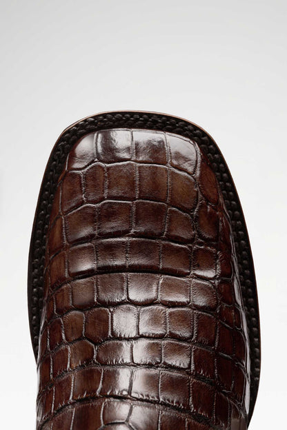 Bota Rodeo Herradura Cocodrilo Taupe