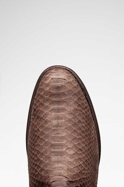 Bota de piel Diamante Tacoma Python color Tamarindo