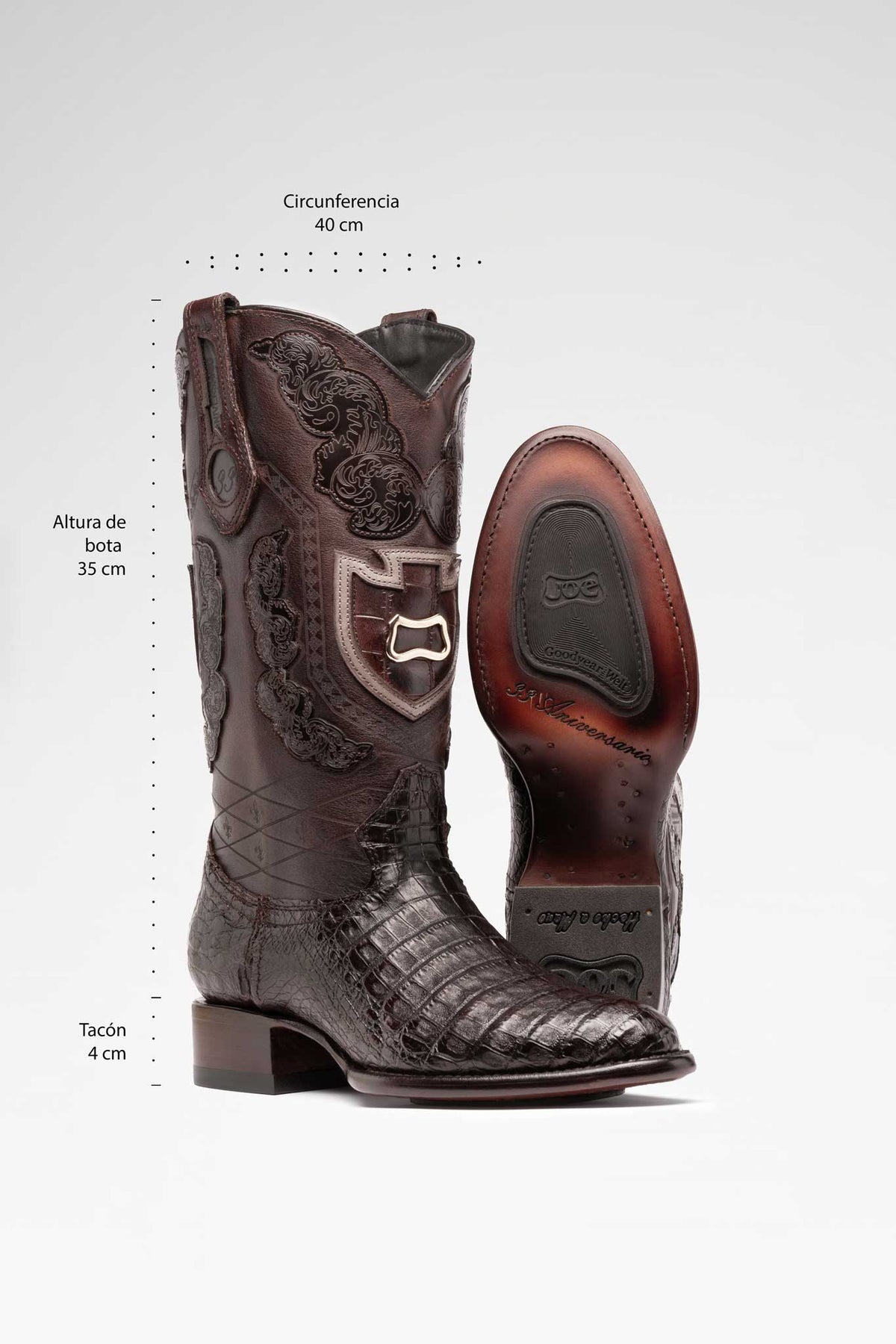 Bota Edición Especial Tacoma Caimán Café