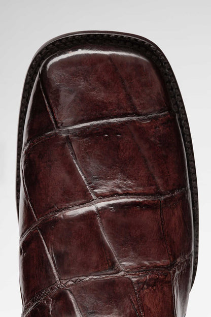 Bota Herradura Rodeo Cocodrilo Colombiano Taupe