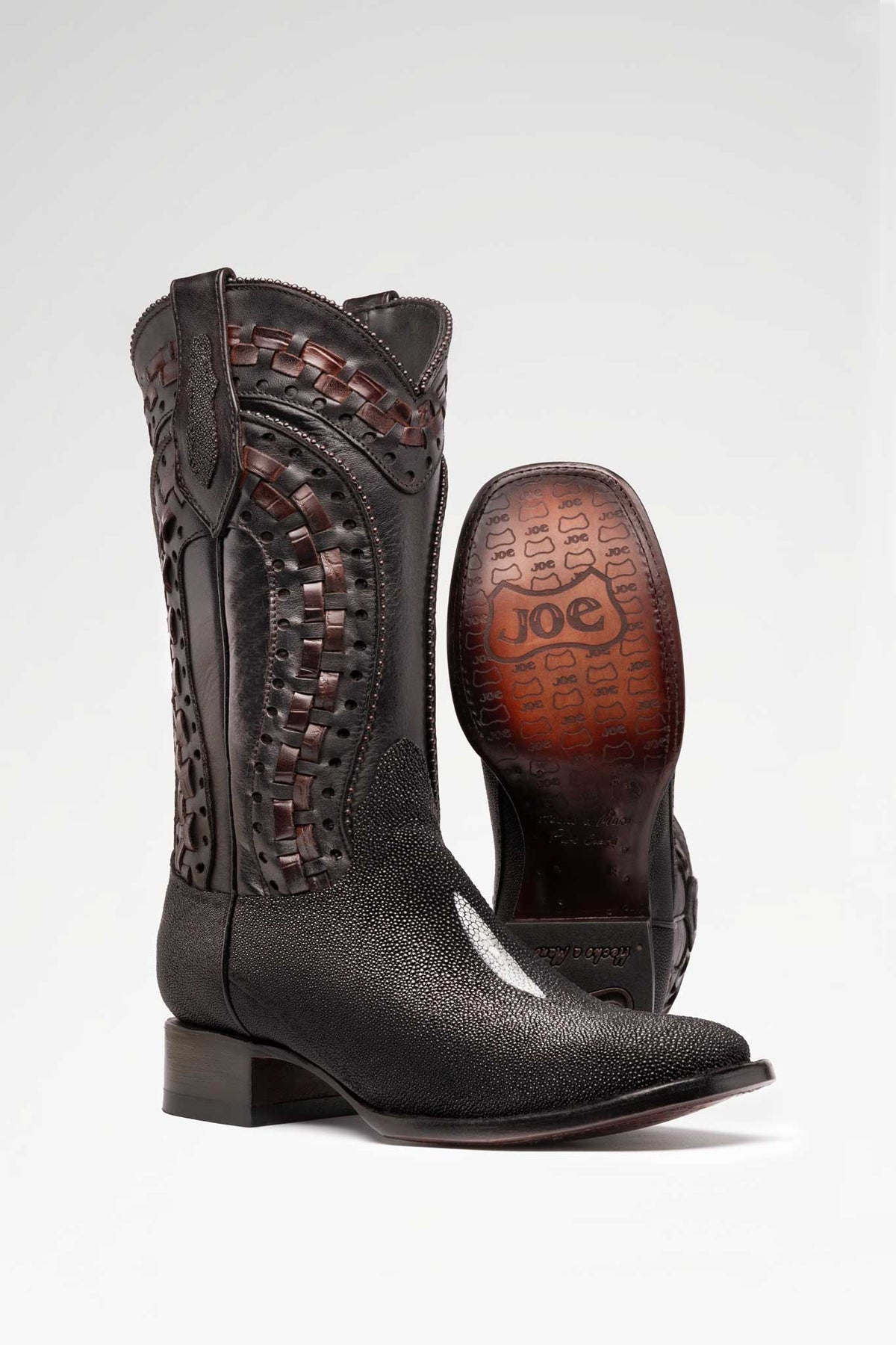 Bota Herradura Rodeo Mantarraya Negro