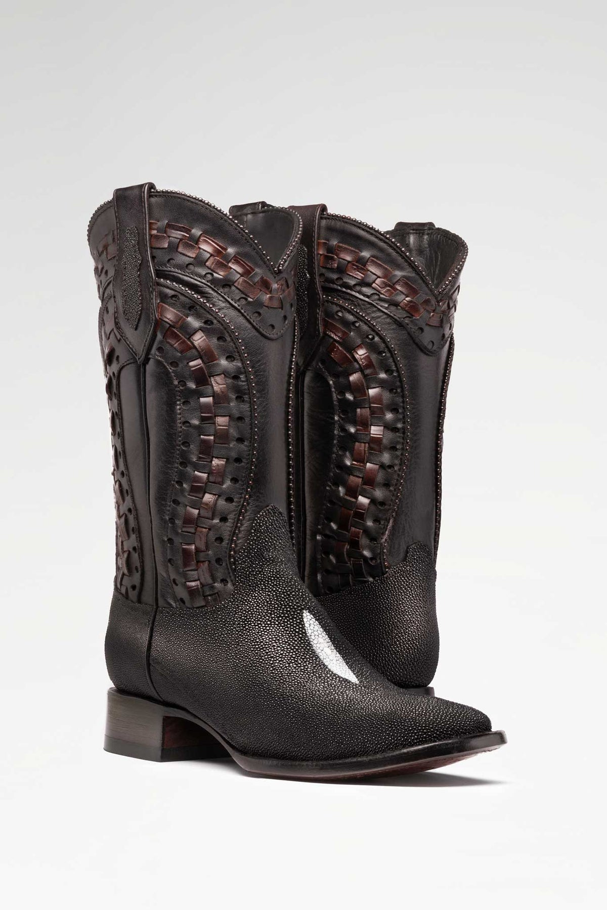Bota Herradura Rodeo Mantarraya Negro