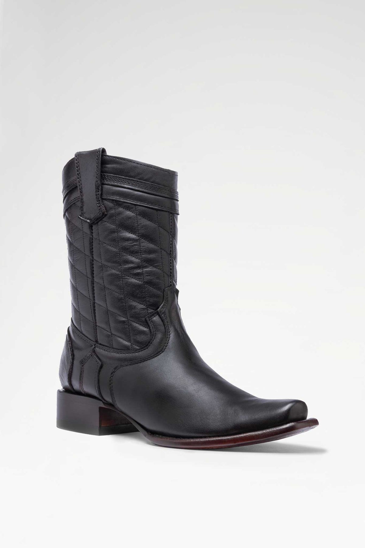 Bota de piel Hudson Plus Pelibuey color Negro