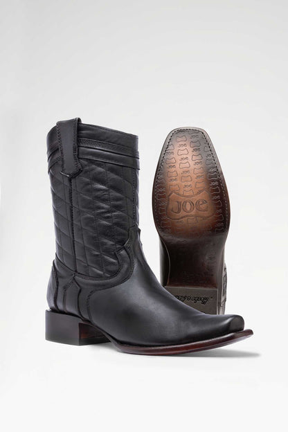 Bota de piel Hudson Plus Pelibuey color Negro