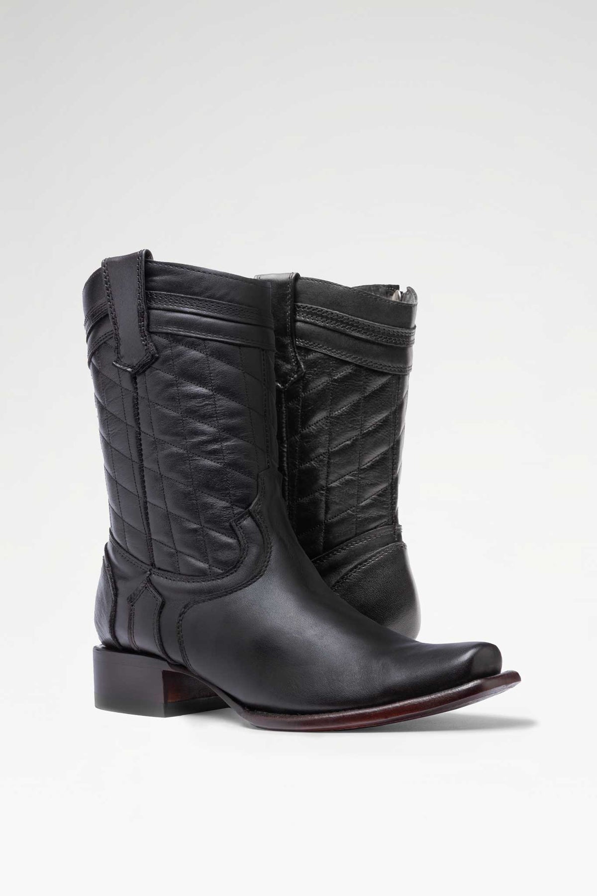 Bota de piel Hudson Plus Pelibuey color Negro