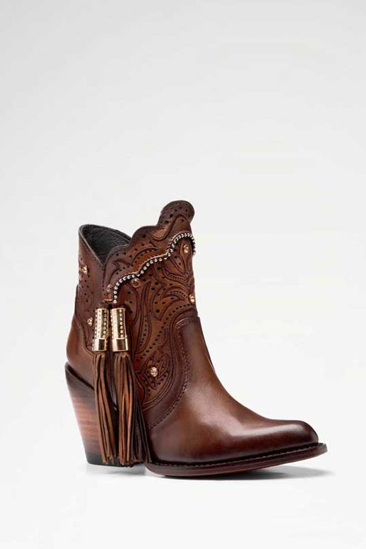Bota de piel Lineth Pelibuey color Miel