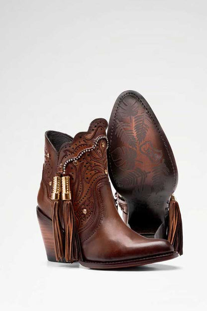 Bota de piel Lineth Pelibuey color Miel