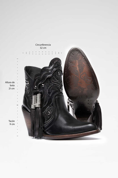 Bota Lineth Pelibuey Negro