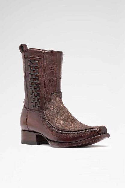 Bota de piel modelo 8000 + 7 Elefante color Petróleo