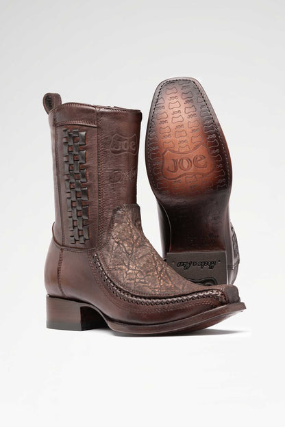 Bota de piel modelo 8000 + 7 Elefante color Petróleo