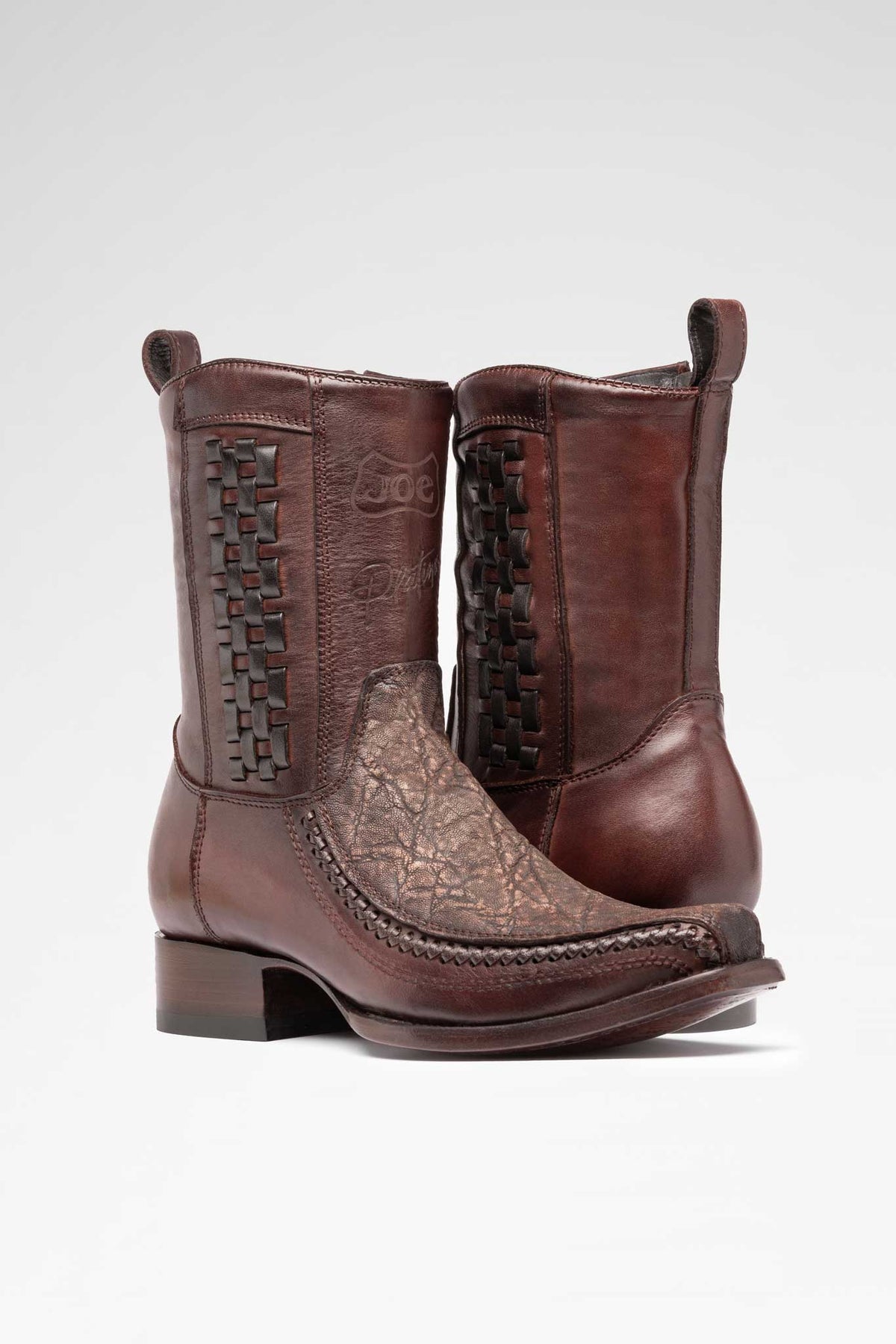 Bota de piel modelo 8000 + 7 Elefante color Petróleo