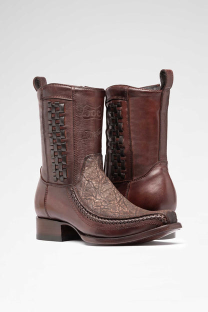 Bota de piel modelo 8000 + 7 Elefante color Petróleo