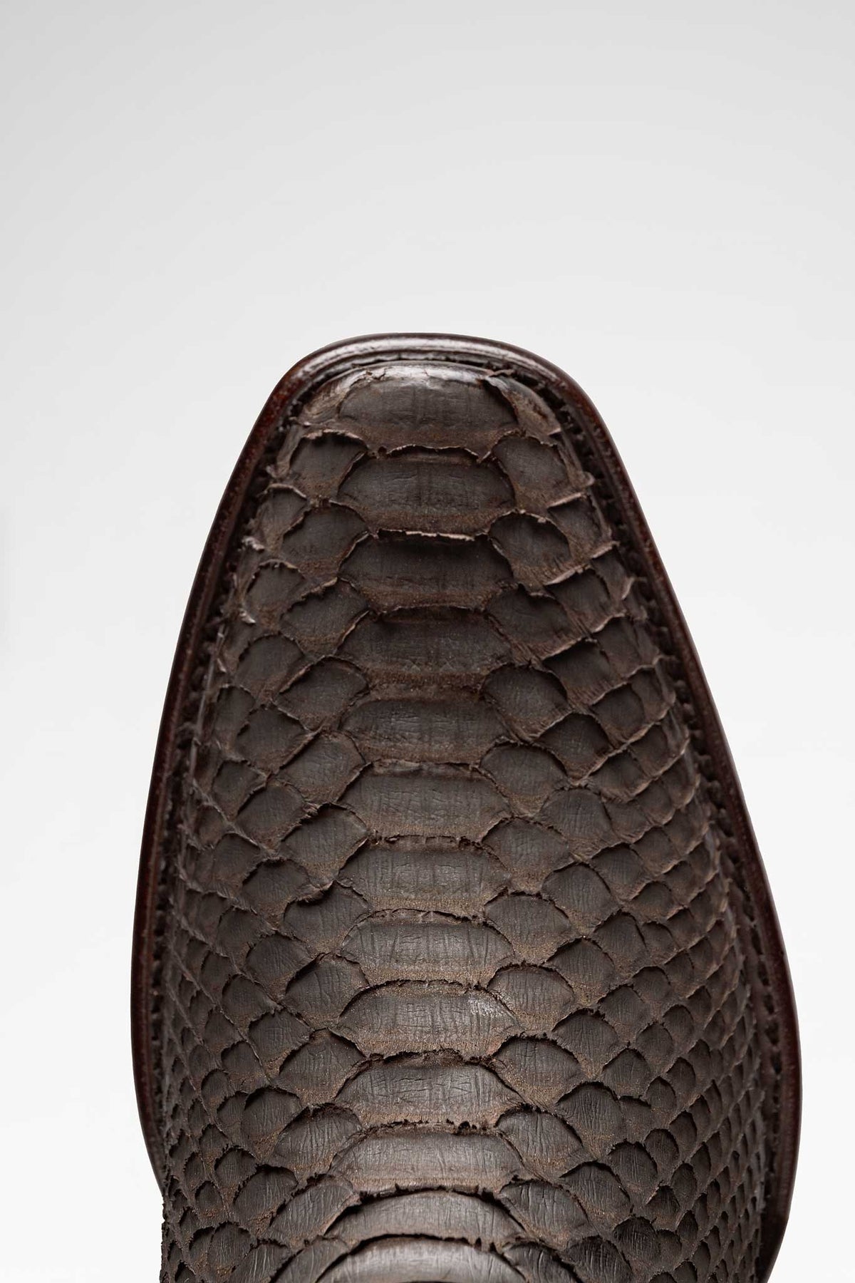 Bota de piel Macam Python color Chocolate