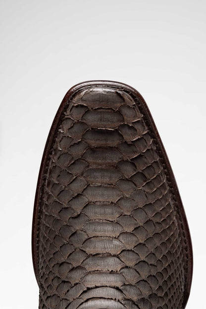 Bota de piel Macam Python color Chocolate