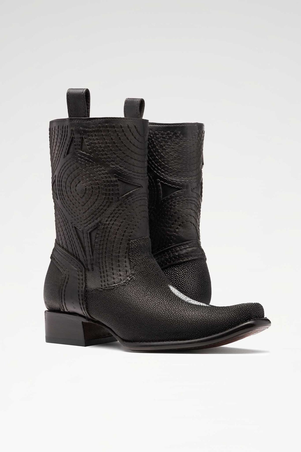Bota de piel Macam Mantarraya color Negro