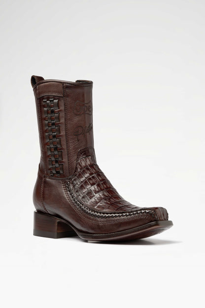 Bota de piel modelo 8000 +7 Caiman color Cafe