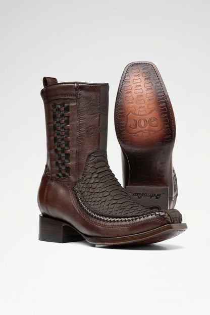 Bota de piel modelo 8000 +7 Python color Choco
