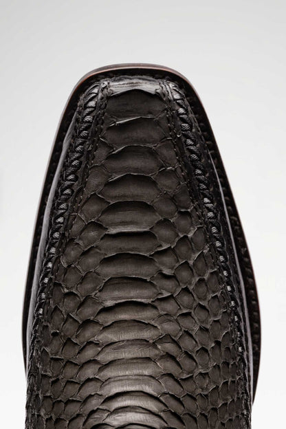 Bota de piel modelo 8000 +7 Python color Negro