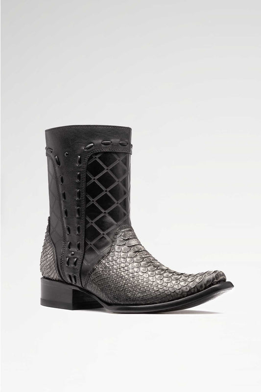 Bota Taycan Python Gris Oxford