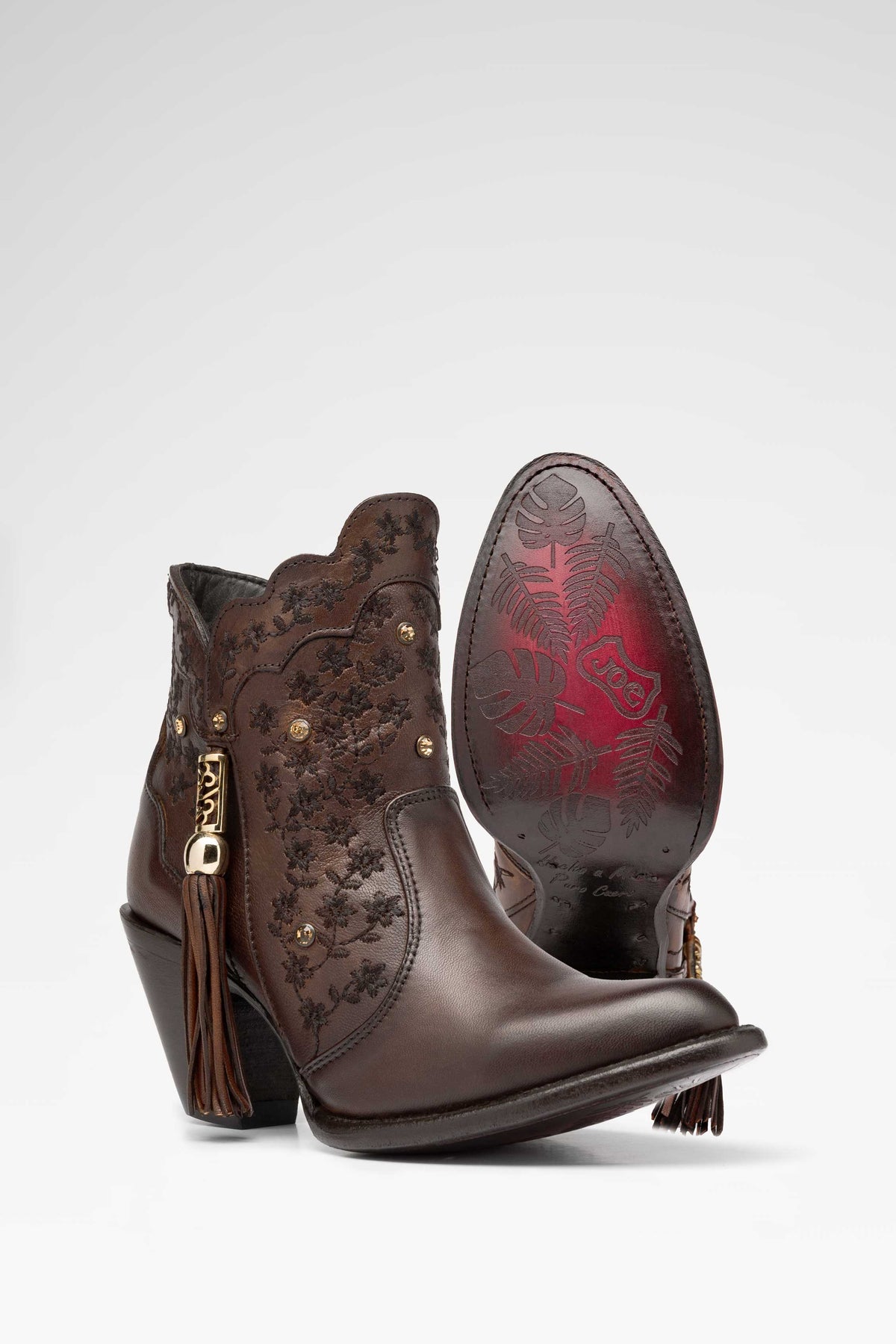 Bota de piel Ximena Pelibuey color Chocolate